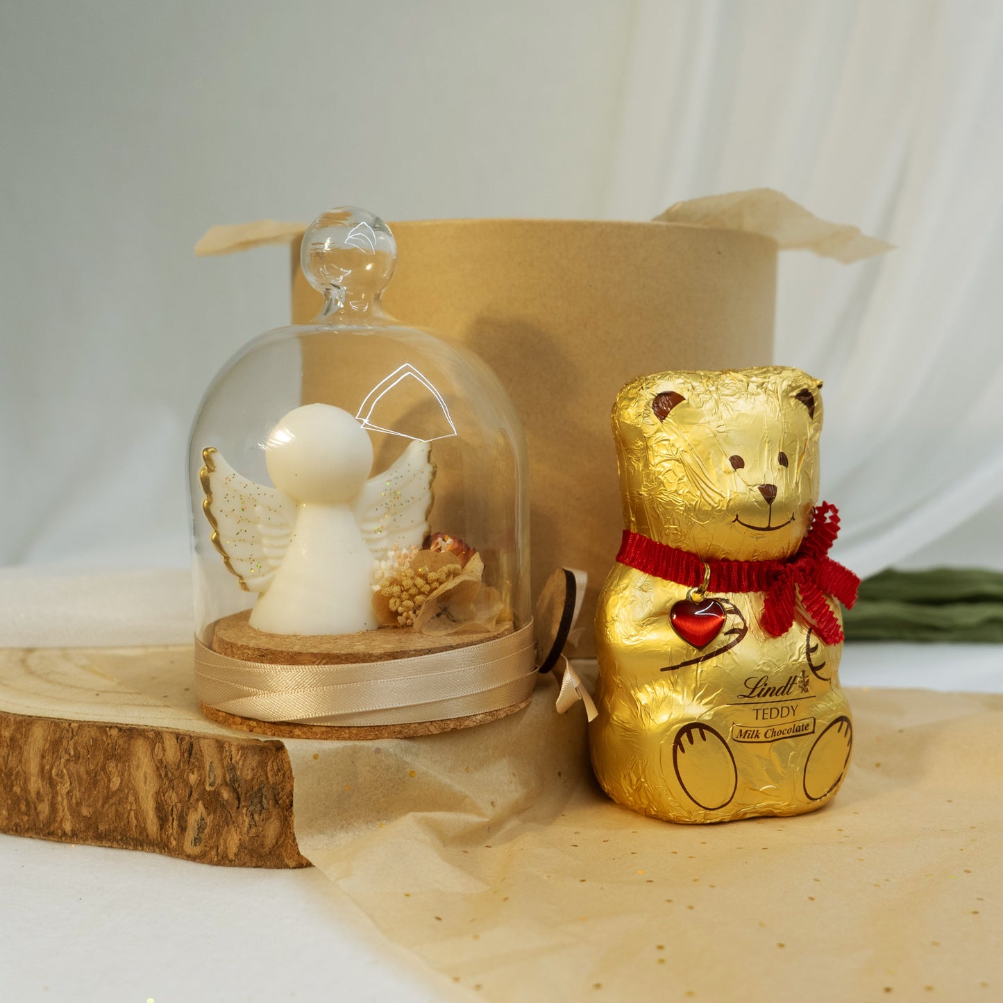 Box Angel's Garden & Chocolate Bear