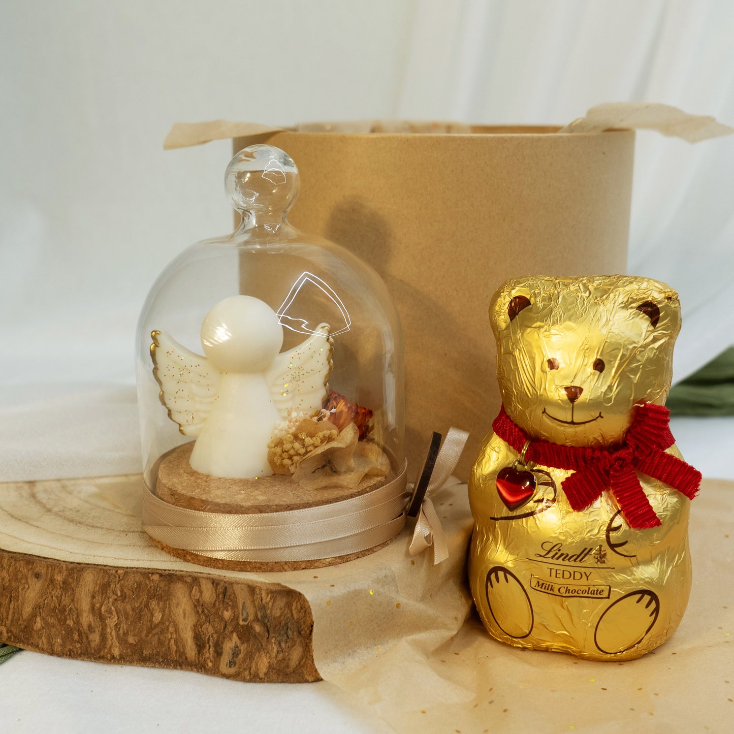 Box Angel's Garden & Chocolate Bear