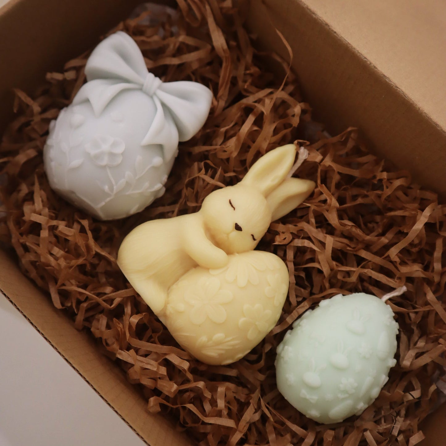 Box Blossom Bunny, Mini bloom Egg & Ribbon Blossom Egg